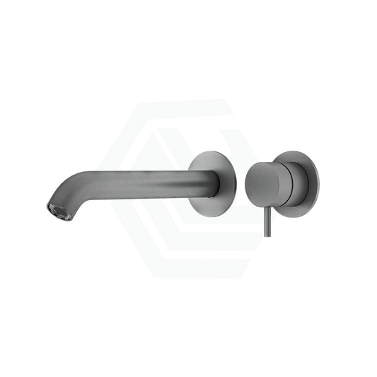 M#2(Gunmetal Grey) Linkware Elle 316 Stainless Steel Basin/Bath Wall Mixer With Spout Gun Metal