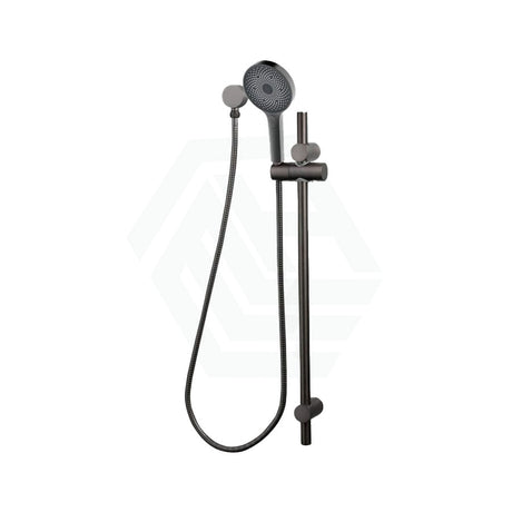 M#2(Gunmetal Grey) Linkware Gabe Hand Shower On Rail Gunmetal Grey With Handheld