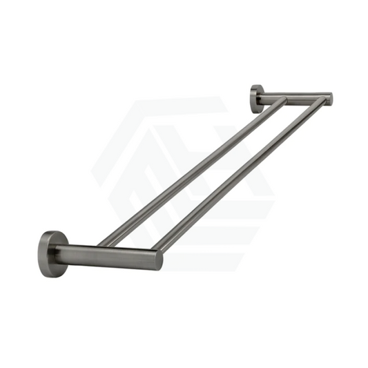 Meir 600Mm Round Solid Brass Shadow Double Towel Rail Rails