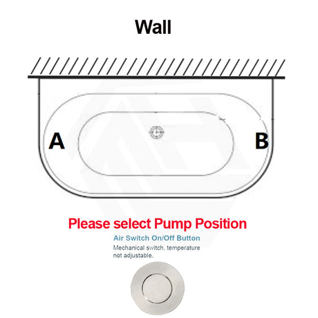 Broadway Salamanca 1500/1700mm Back to Wall Spa Bathtub Acrylic Gloss White/Matt White