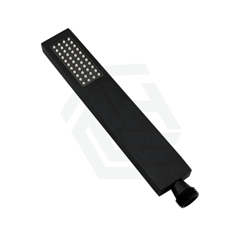 Matt Black Brass Square Hand Held Shower Spray Head Bathroom Products