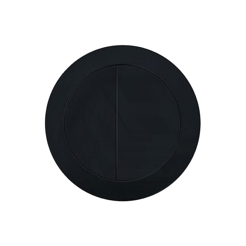 Matt Black Round Dual Flush Toilet Water Tank Press Button For About 46Mm Cistern Lid Hole Toilets