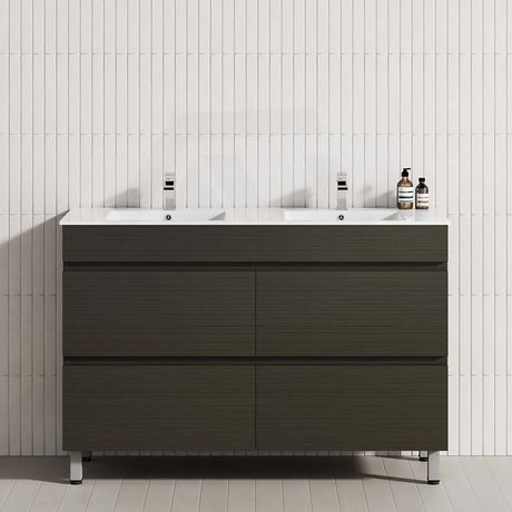 MCH 1200mm Truffle Lini Freestanding Leg Vanity with Double Bowls