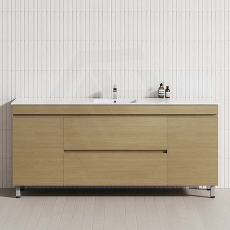 MCH 2-Drawer 2-Door 1800mm Tuross Oak Wall Hung Bathroom Vanity with Single Bowl