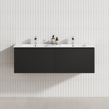 2-Drawer Flat 1200/1500/1800Mm Wall Hung Bathroom Floating Vanity Multi-Colour Cabinet Only Vanities