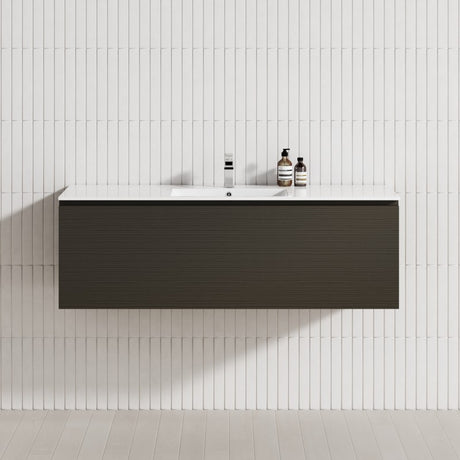 1-Drawer 600/750/900/1200Mm Wall Hung Bathroom Floating Vanity Single Bowl Multi-Colour Cabinet Only
