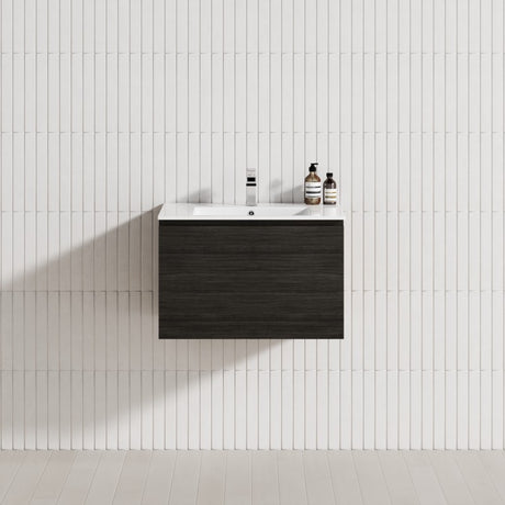 1-Drawer 600/750/900/1200Mm Wall Hung Bathroom Floating Vanity Single Bowl Multi-Colour Cabinet Only