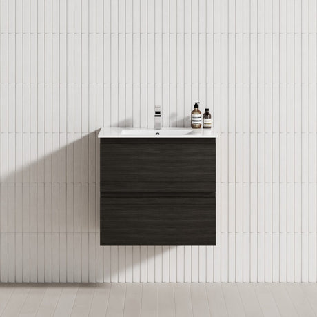 2-Drawer 600/750/900/1200Mm Wall Hung Bathroom Floating Vanity Single Bowl Multi-Colour Cabinet Only