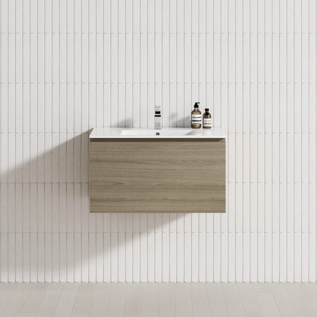 1-Drawer 600/750/900/1200Mm Wall Hung Bathroom Floating Vanity Single Bowl Multi-Colour Cabinet Only