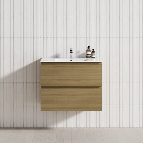 2-Drawer 600/750/900/1200Mm Wall Hung Bathroom Floating Vanity Single Bowl Multi-Colour Cabinet Only