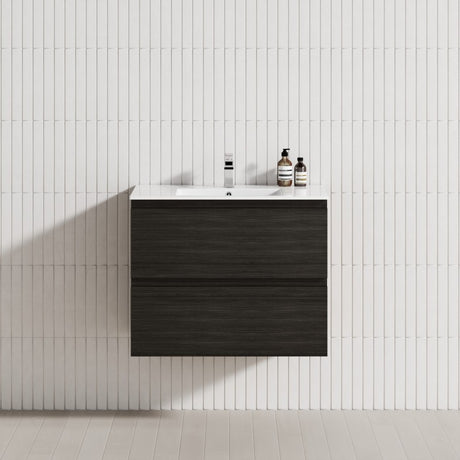 2-Drawer 600/750/900/1200Mm Wall Hung Bathroom Floating Vanity Single Bowl Multi-Colour Cabinet Only