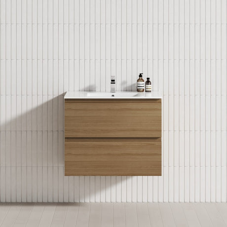 2-Drawer 600/750/900/1200Mm Wall Hung Bathroom Floating Vanity Single Bowl Multi-Colour Cabinet Only