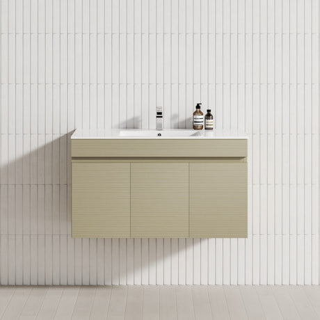 3-Door 900/1200mm Wall Hung Bathroom Floating Vanity Multi-Colour Cabinet Only