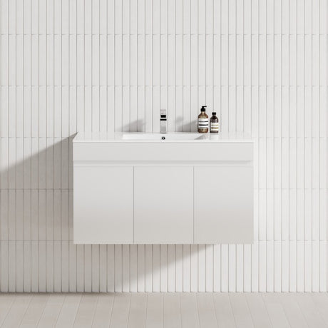 3-Door 900/1200mm Wall Hung Bathroom Floating Vanity Multi-Colour Cabinet Only