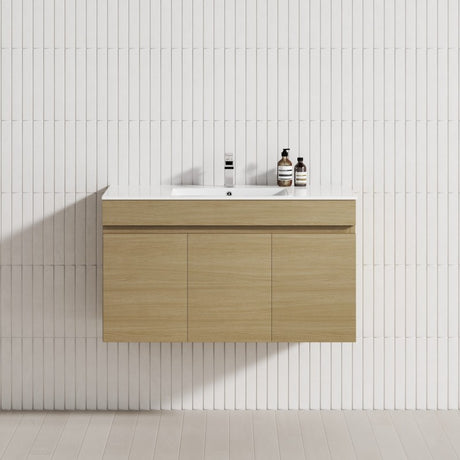 3-Door 900/1200mm Wall Hung Bathroom Floating Vanity Multi-Colour Cabinet Only
