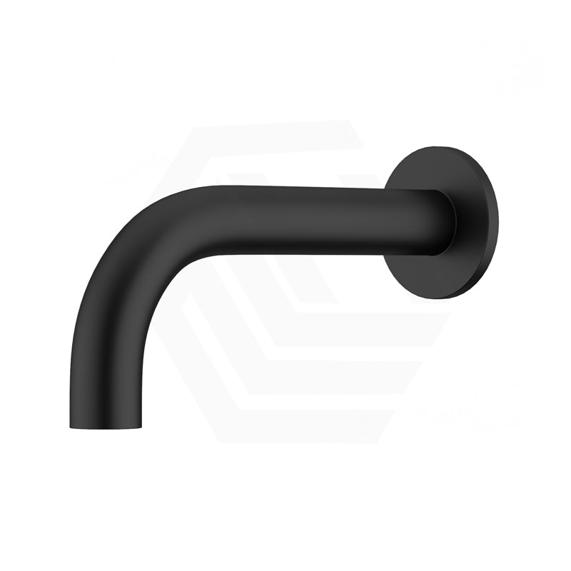 Meir Universal 130/200Mm Round Curved Spout Variant Colour Available Wall Spouts Matt Black