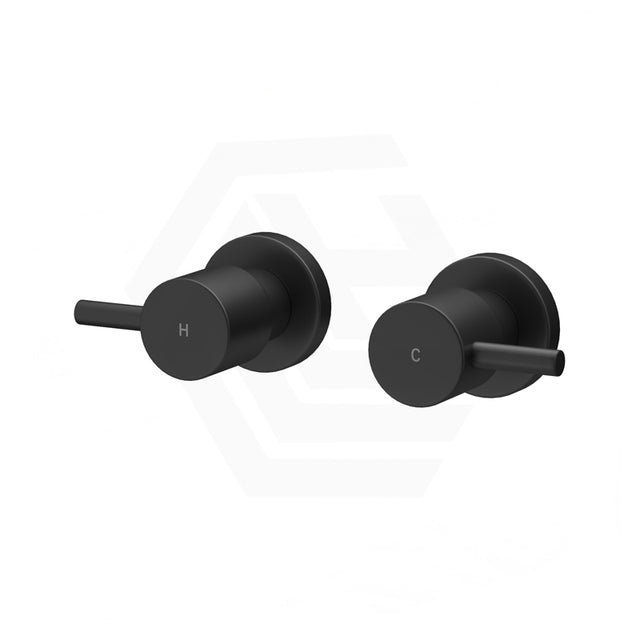 Meir Round Quarter Turn Wall Top Assemblies Variant Colour Available Matt Black