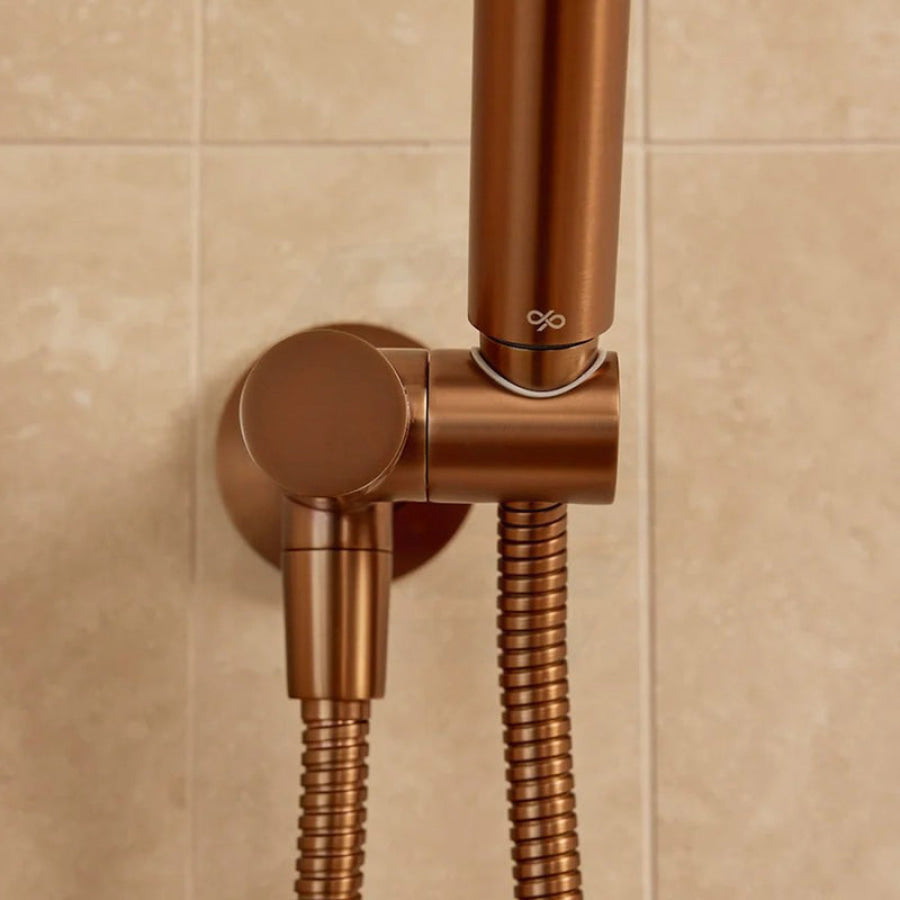 Meir Round Hand Shower On Swivel Bracket Variant Colour Available