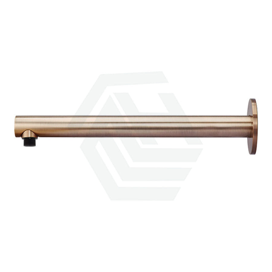 400Mm Round Wall Mounted Shower Arm Champagne Arms