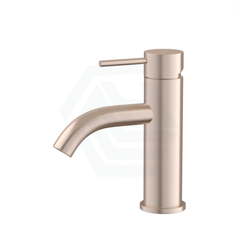 Meir Piccola Champagne Short Basin Mixer Tap Solid Brass Mixers