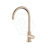 Meir Round Gooseneck 360¡Ã Swivel Kitchen Mixer Tap With Pinless Handle Champagne Sink Mixers