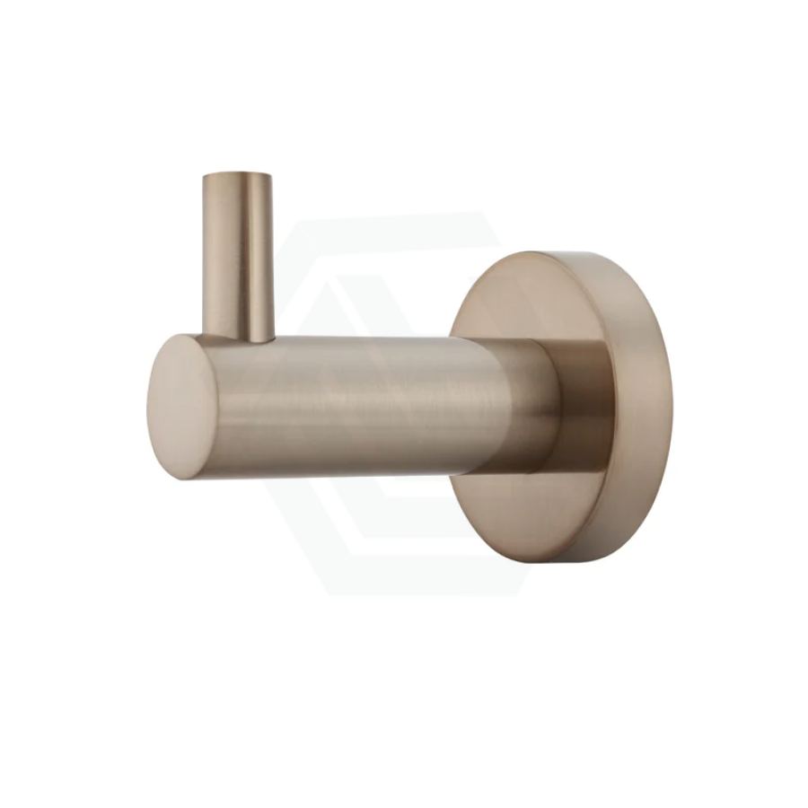 Meir Round Solid Brass Champagne Robe Hook MyHomeware