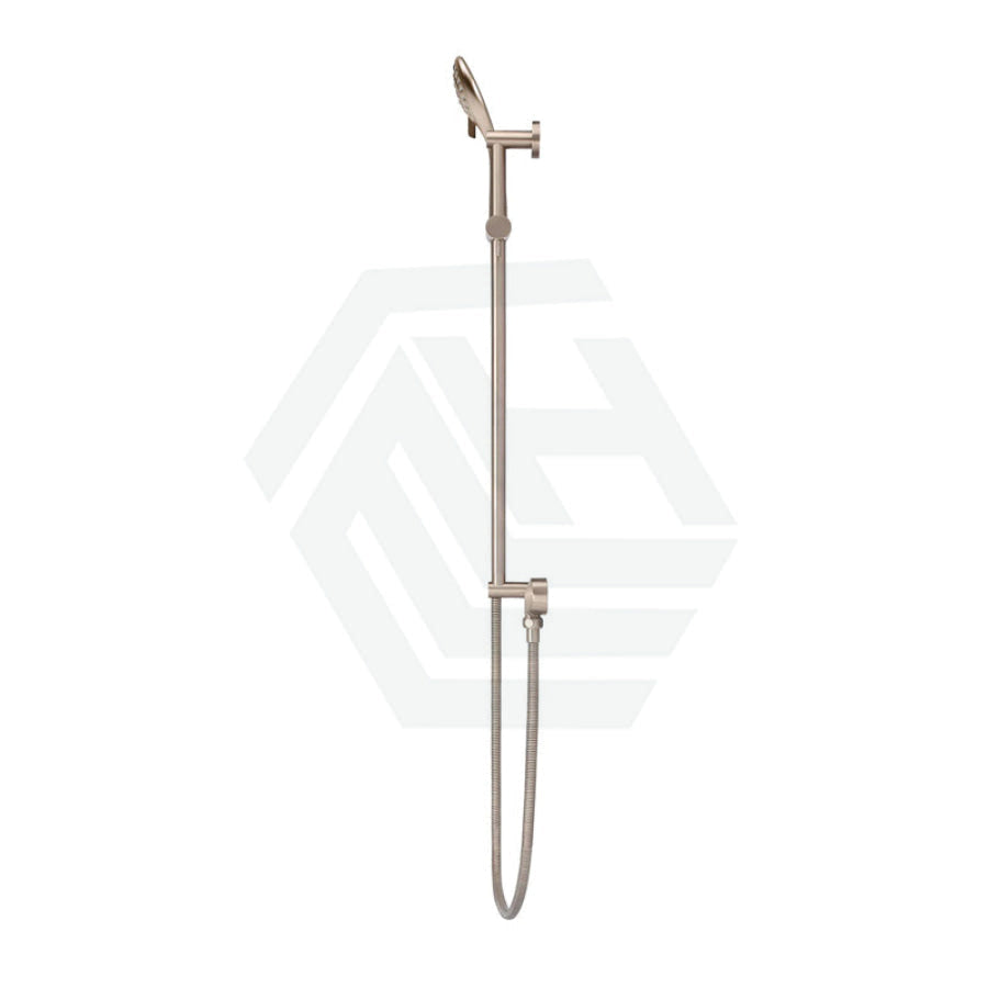 Meir Round Three Function Hand Shower On Rail Column Champagne With Handheld
