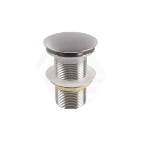 N#1(Nickel) 32/40Mm Brushed Nickel Mushroom Solid Brass Basin Pop Up Waste No Overflow Wastes