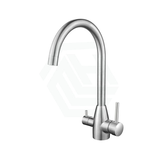 N#1(Nickel) Brushed Nickel Stainless Steel 3 Way Filter Tap With 360 Swivel And Purifier For Kitchen