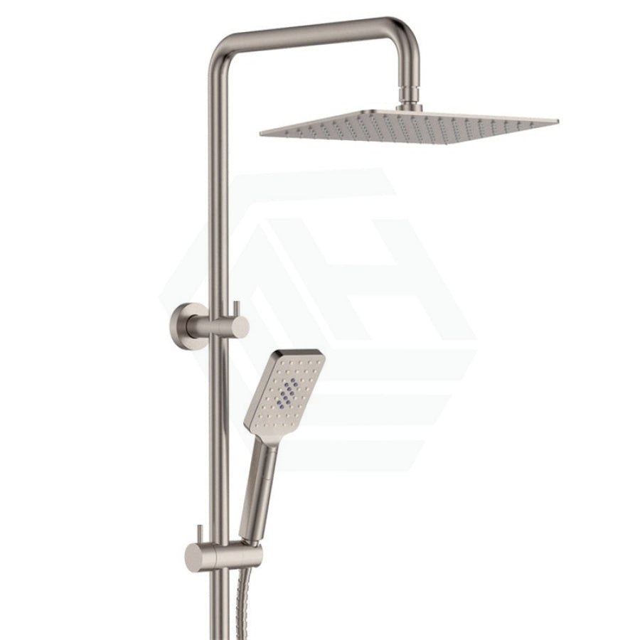 N#1(Nickel) Fienza Tono Brushed Nickel Twin Shower Top Water Inlet Showers