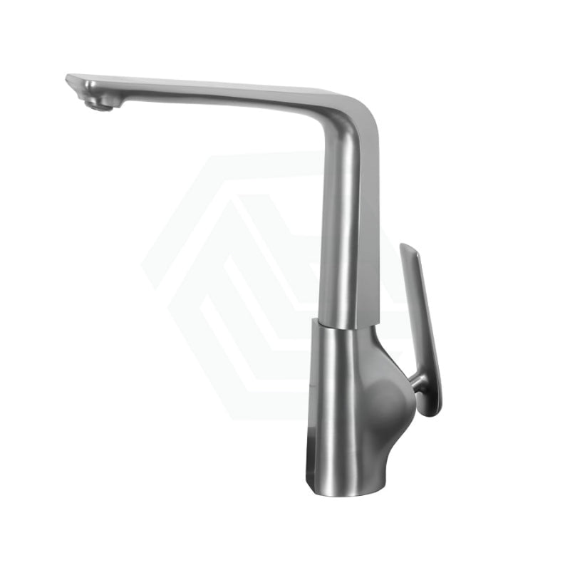 Norico Esperia Brushed Nickel Solid Brass Tall Sink Mixer Tap For Kitchen Kitchen Products