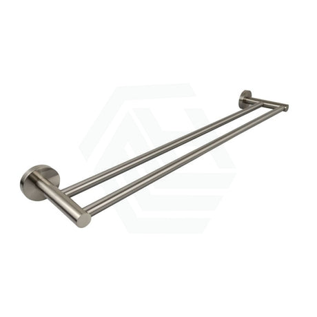 N#1(Nickel) Otus 600/750Mm Round Brushed Nickel Double Towel Rail Rails