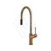 Oliveri Vilo Natural Brass Pull Out Kitchen Mixer Tap Sink Mixers