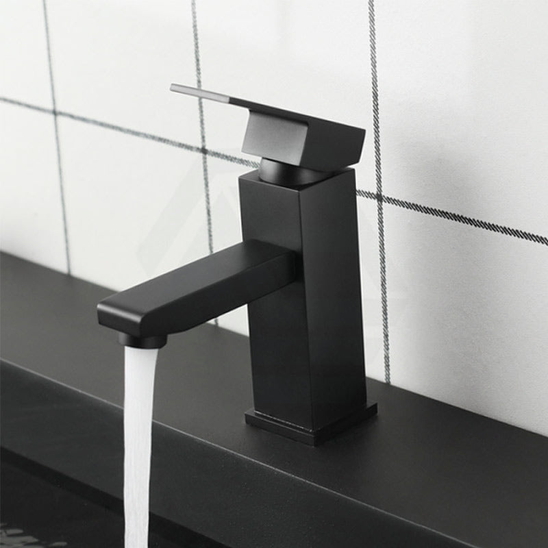 Ottimo Solid Brass Square Black Basin Mixer Tap Bathroom Vanity Products