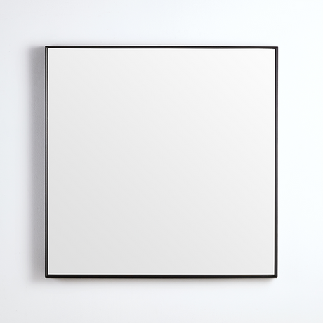 450/600/750/900/1200Mm Bathroom Black Framed Square Mirror Wall Mounted Mirrors