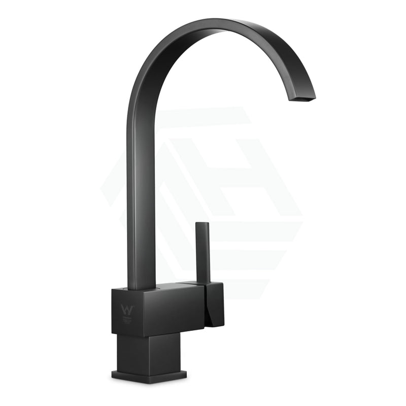 Quadra Electroplated Black Round Kitchen Sink Mixer Tap 360° Swivel Products
