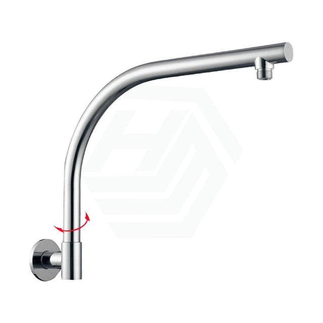 Round Swivel Wall Mounted Shower Arm Chrome Arms