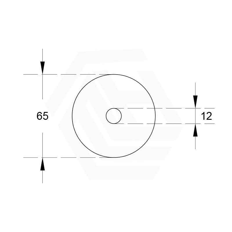 65mm Water Spout Cover Plate Variant Colour Available