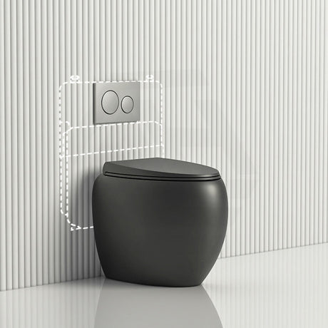 RAK CLOUD Rimless Wall Faced Toilet Pan Variant Colour with Geberit Frameless Inwall Concealed Cistern Sigma8 Push Button Available