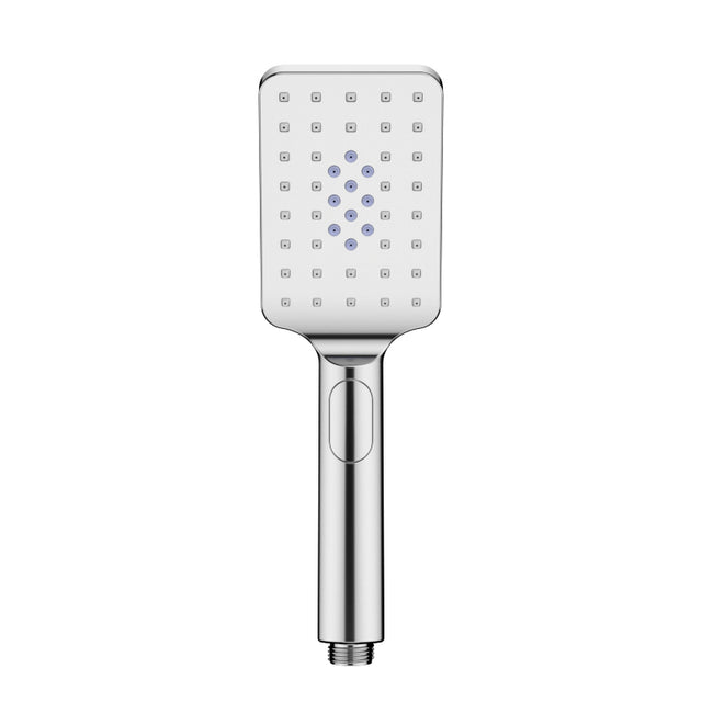 Square 3 Functions Chrome Rainfall Hand Held Shower Head Only Handheld Showers