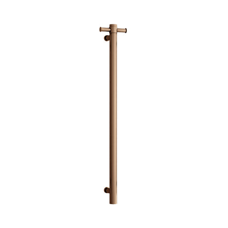 ThermoGroup 240V 900mm Straight Round Vertical Single Heated Towel Rail Variant Colour Available