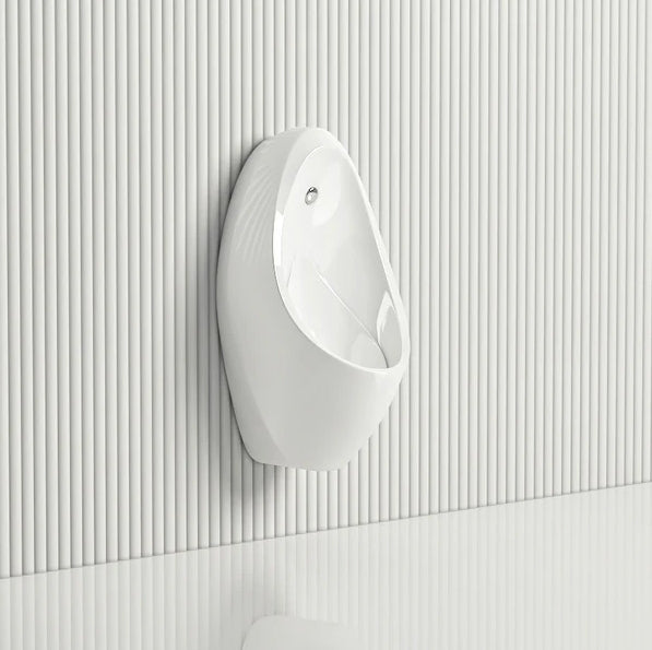 Wall-mounted urinal in the modern bathroom