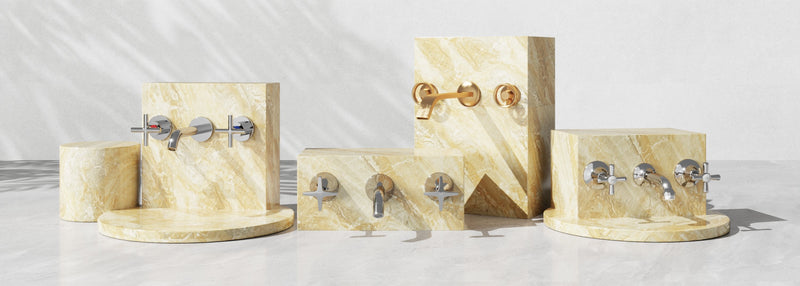 Bathroom 3-Piece Wall Tap Sets