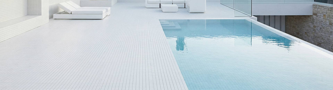 Glass Tiles in the Swimming Pool Area