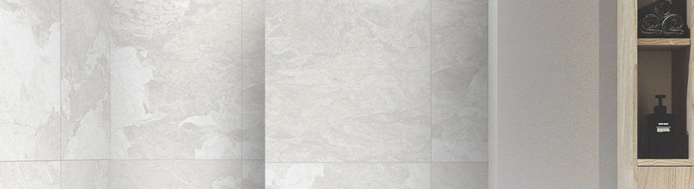 Grey Bathroom Tiles with Modern Bathroom Decoration
