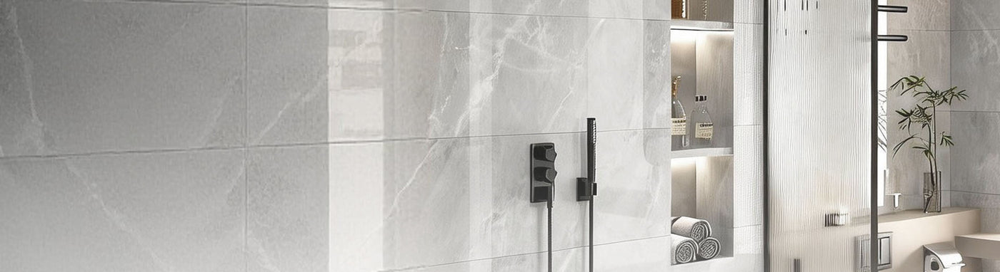 Marble Bathroom Tiles with Modern Bathroom Decoration