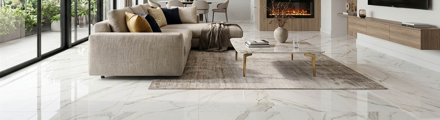 Polished Tiles with Modern Home Decoration