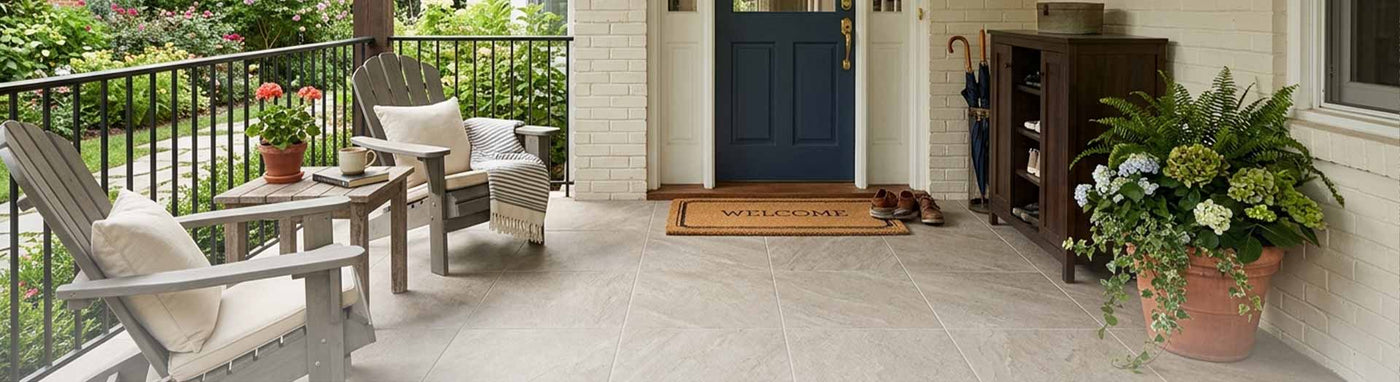 Porch Tiles at the Outdoor Decoration