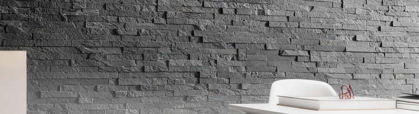 Stacked Stone Tiles with Modern Home Decoration