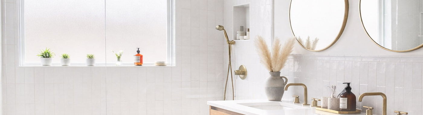 Subway Tiles Bathroom with Modern Bathroom Decoration